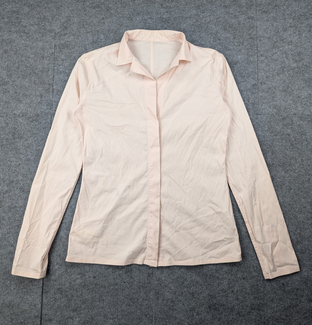 Lis Lareida Button Up Shirt Womens EU36 Pink Career Capsule Wardrobe Designer